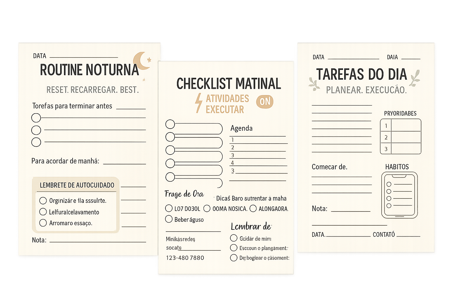 Planner de Produtividade Feminina