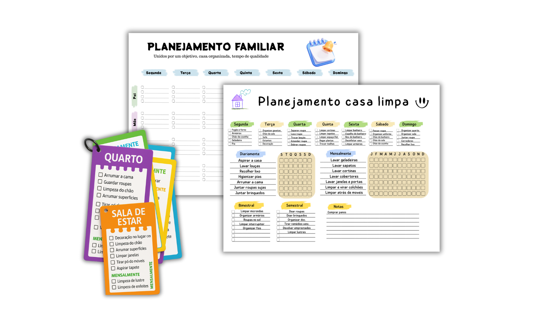 Planejamento casa limpa - Template completo
